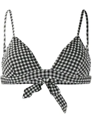 ganni gingham swimsuit