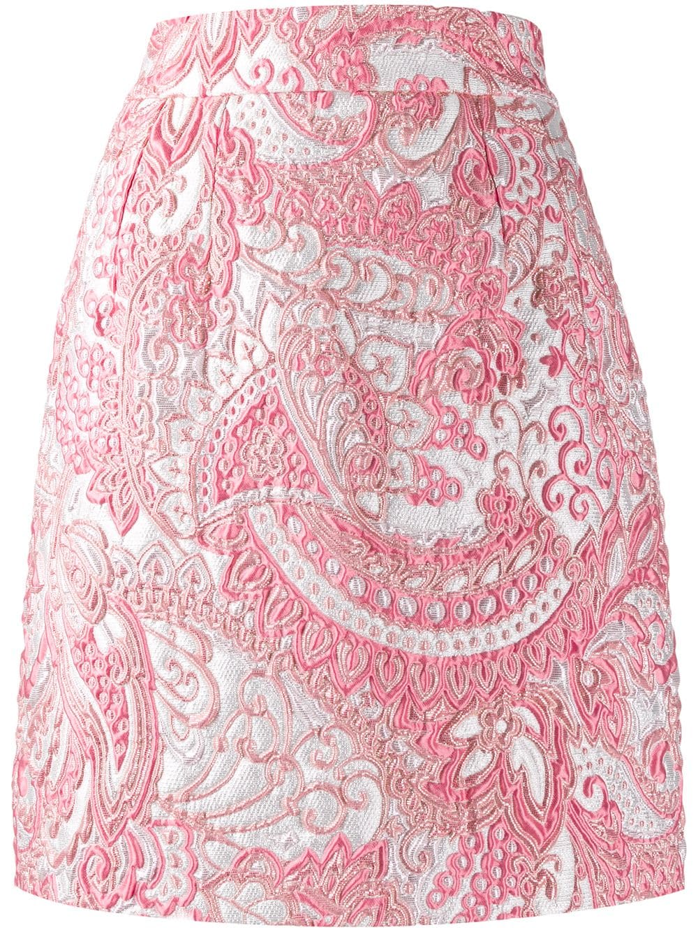фото Dolce & Gabbana жаккардовая юбка с завышенной талией