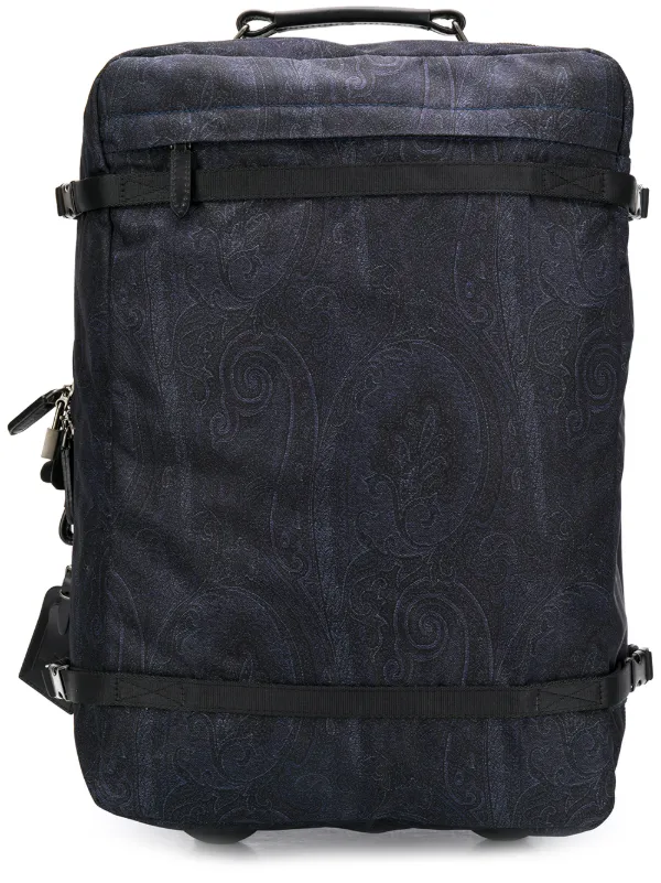 paisley print luggage