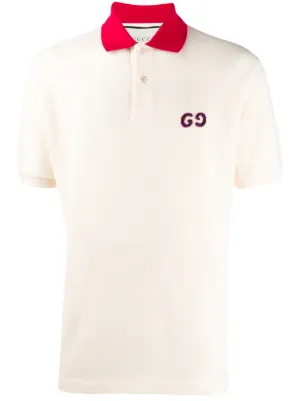 gucci polo shirt red