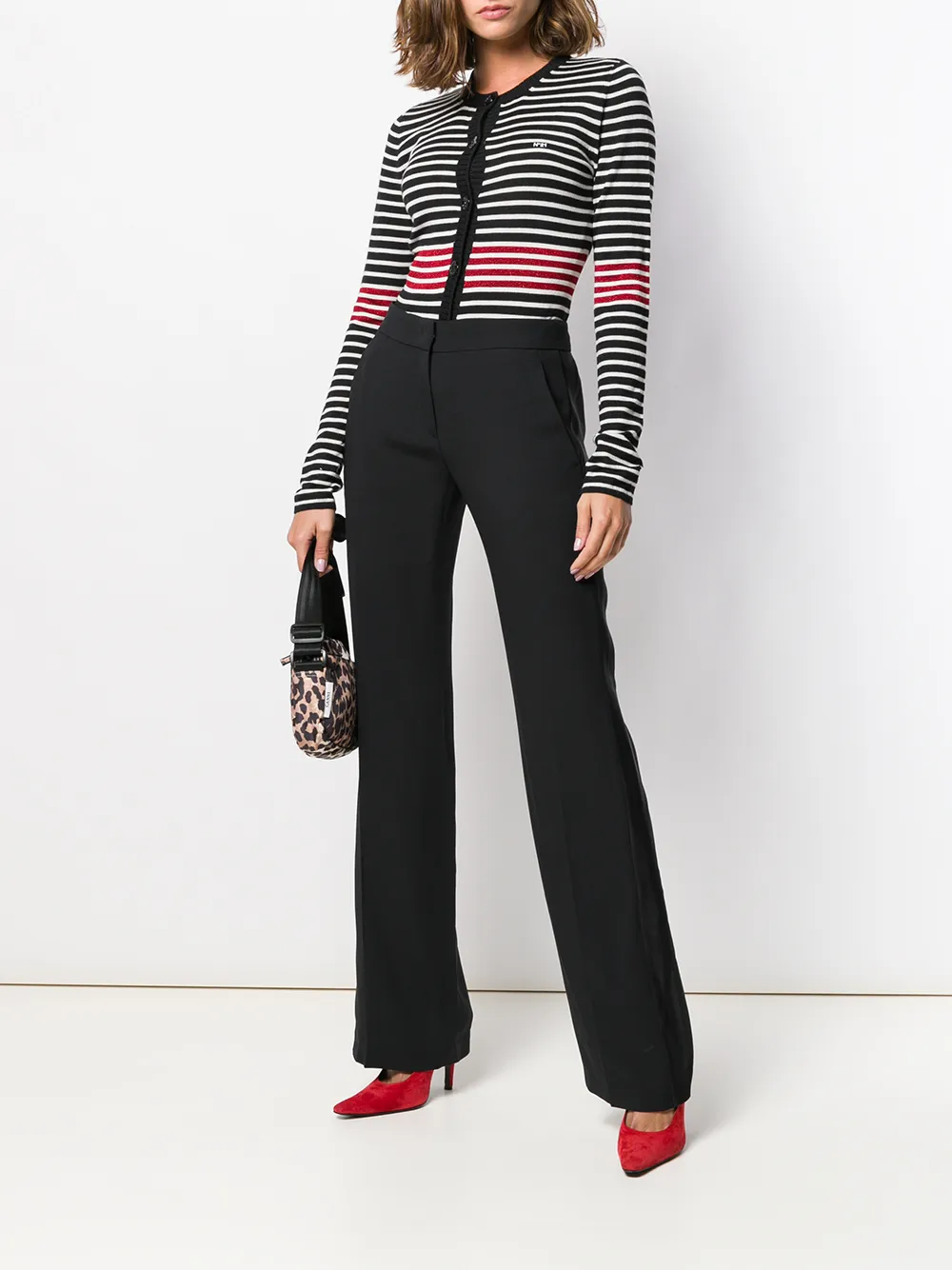 Nº21 Flared pantalon - Zwart