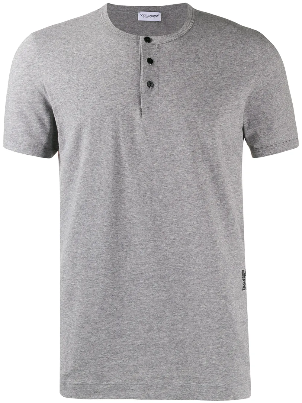 Dolce & Gabbana T-shirt met knopen Grijs