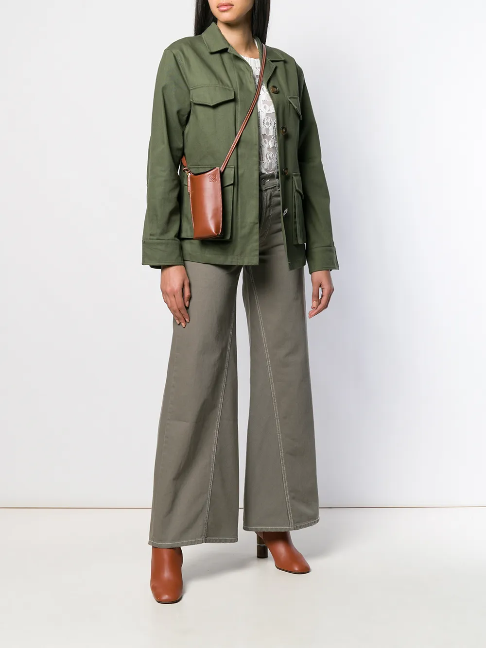 фото Loewe сумка-ведро через плечо
