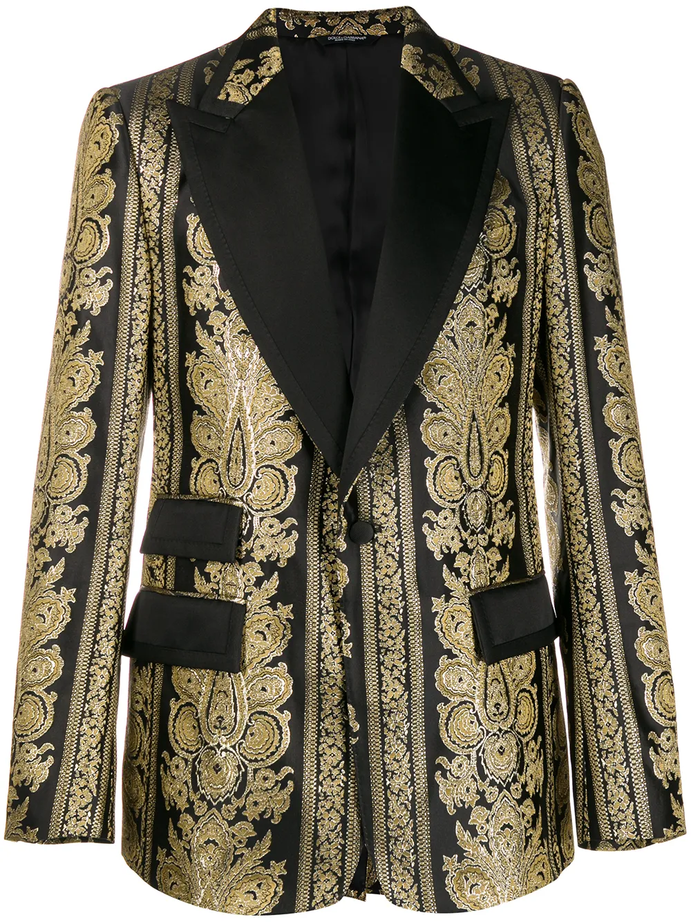 Dolce & Gabbana Smoking-Jacke mit Jacquardmuster - Schwarz