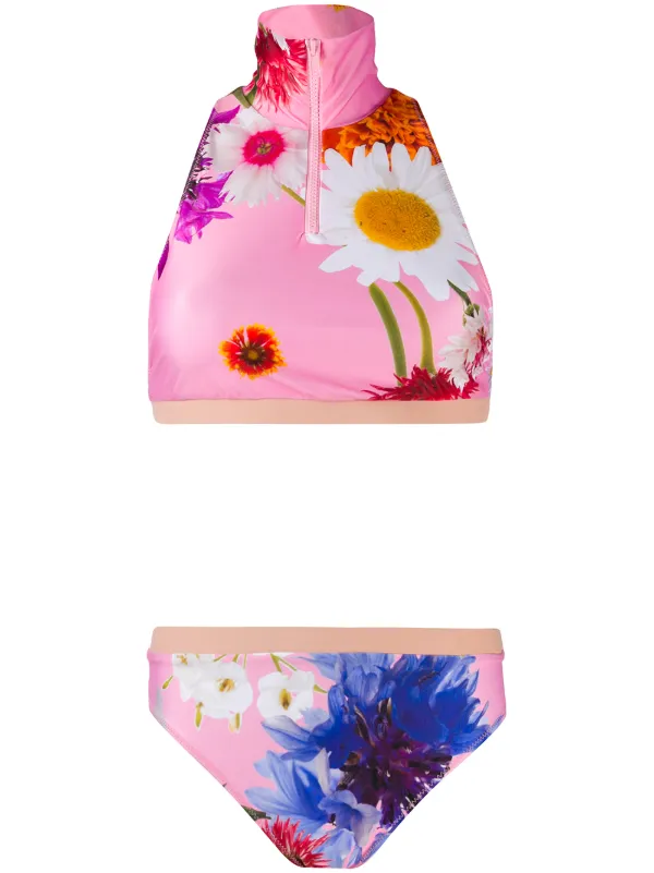 pink two piece bikini