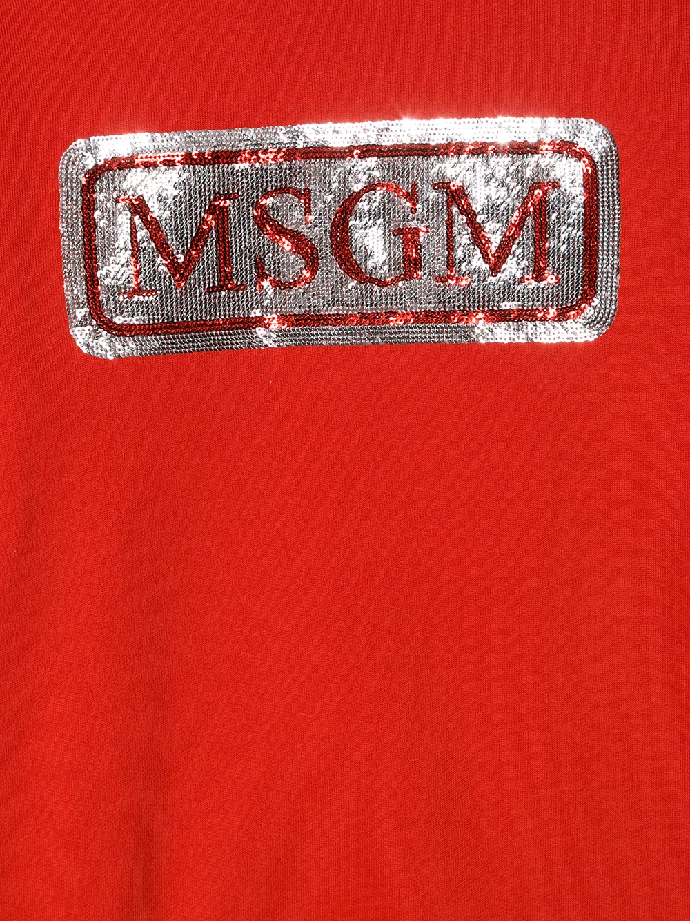 фото Msgm kids толстовка с логотипом и пайетками