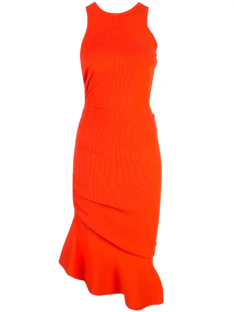 milly textured flounce dress