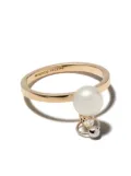 Delfina Delettrez 18kt white and yellow gold Two in One diamond ring