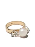 Delfina Delettrez 18kt white and yellow gold Two in One diamond ring - Metallic