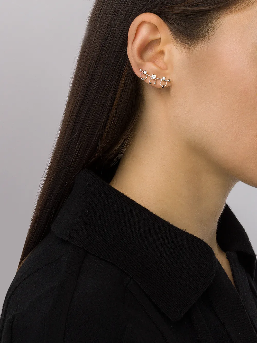 Delfina Delettrez 18kt geel- en witgouden oorbellen - YELLOW GOLD/WHITE GOLD