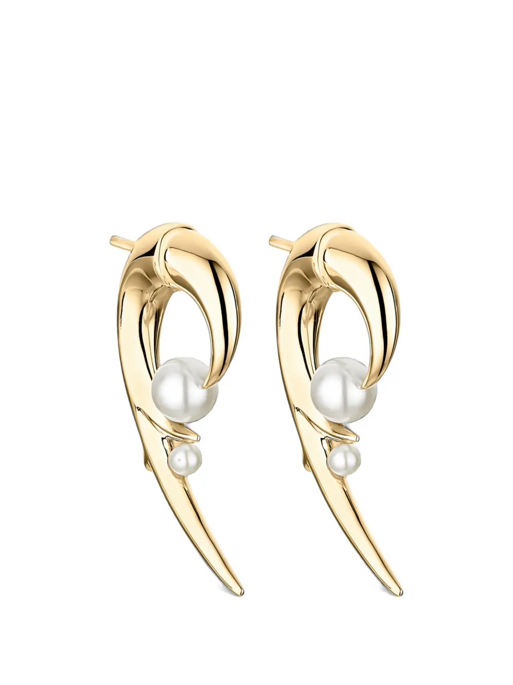 Shaun Leane Hook pearl earrings