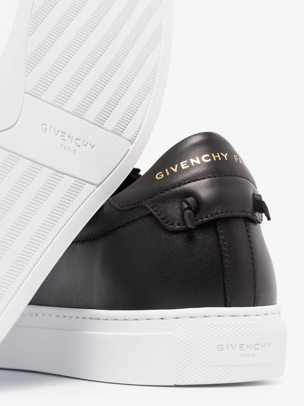 GIVENCHY BLACK URBAN STREET LEATHER SNEAKERS,BH0002H0FS14147648