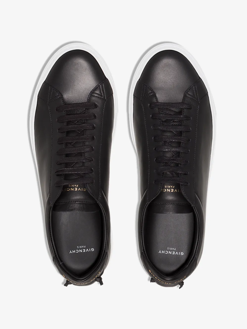 GIVENCHY BLACK URBAN STREET LEATHER SNEAKERS,BH0002H0FS14147648