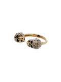 Alexander McQueen crystal-embellished skulls ring - 1535 OTTONE