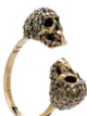 Alexander McQueen anillo con calavera y cristales