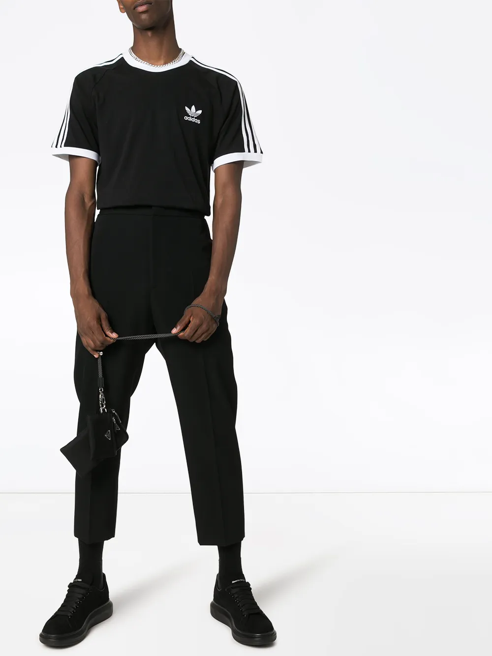 Adidas T-shirt met motief - Zwart
