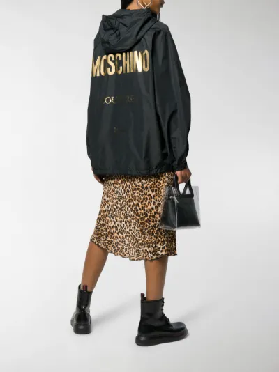moschino shoe print coat