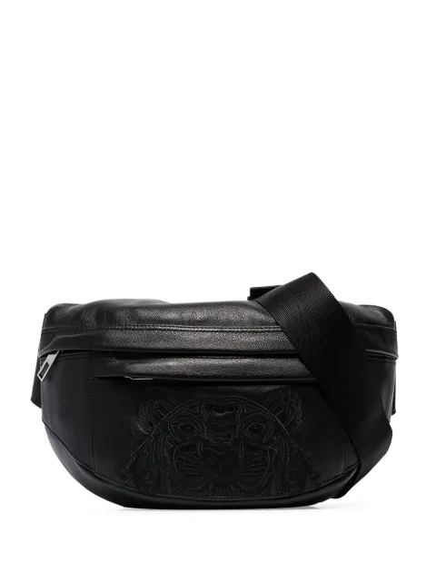 Click to view more detailed imagery on our partner's website Kenzo Tiger Logo Embroidered Messenger Bag In Black