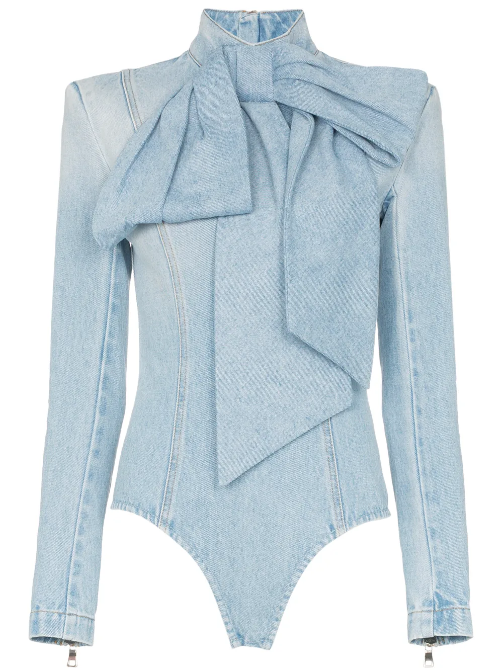 denim bodysuit