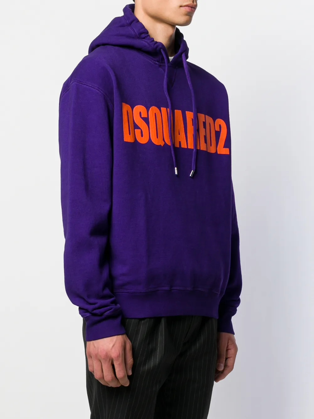 фото Dsquared2 толстовка с капюшоном и логотипом