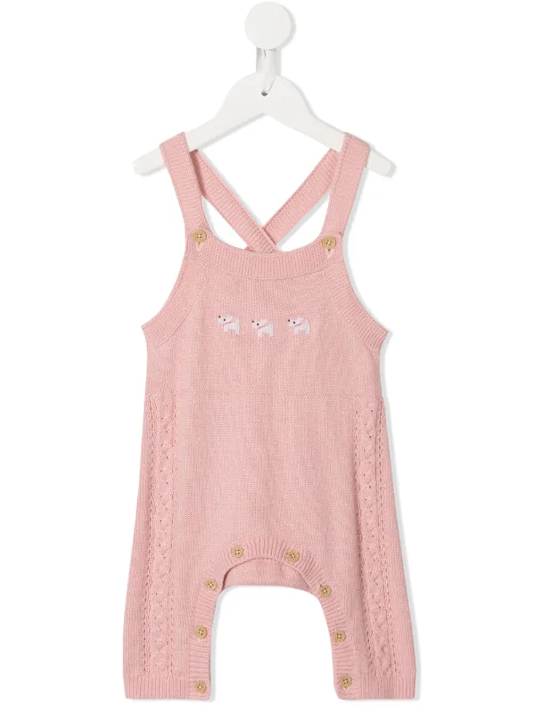 baby pink dungarees