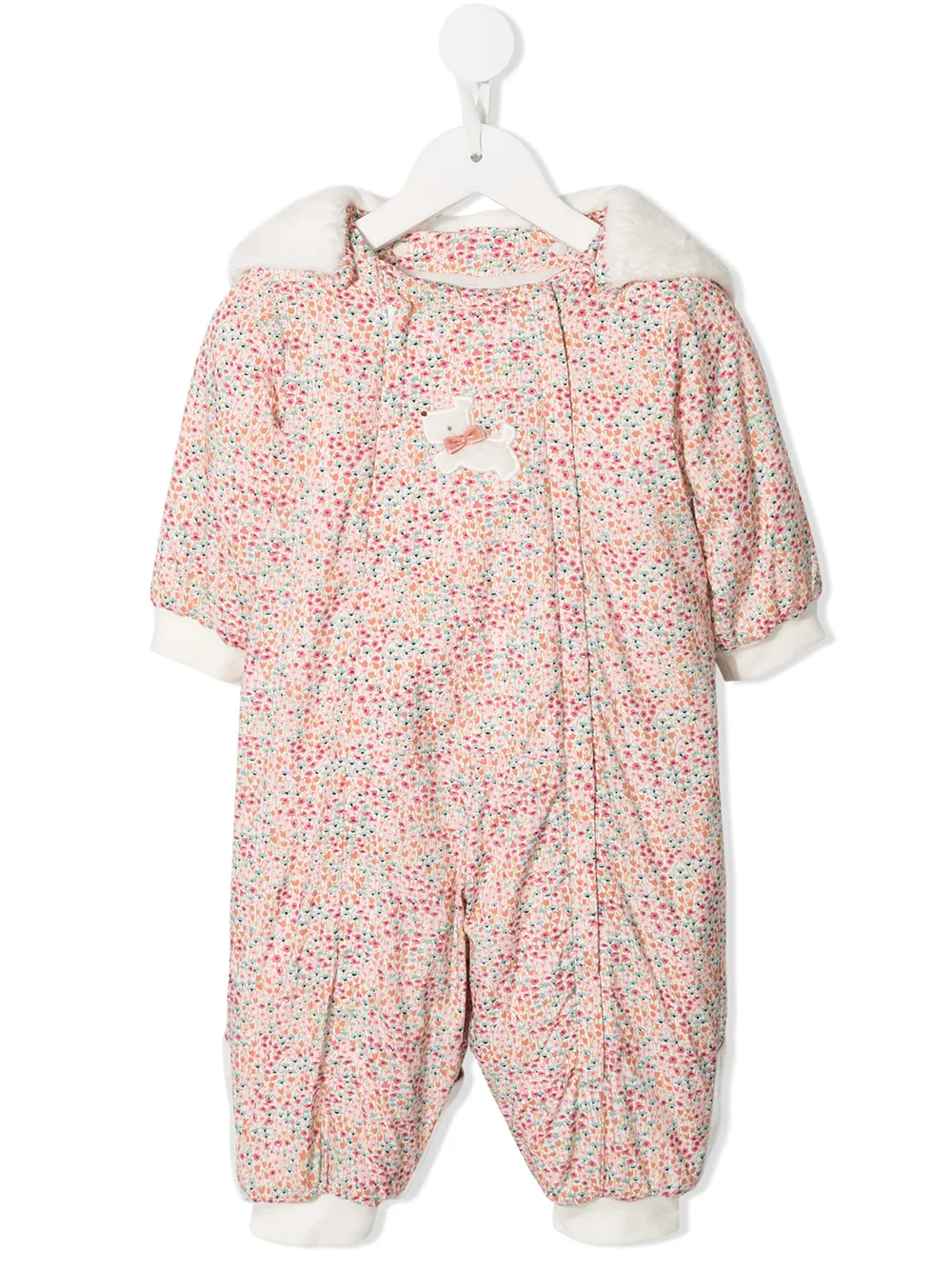 Familiar зимний комбинезон с цветочным узором