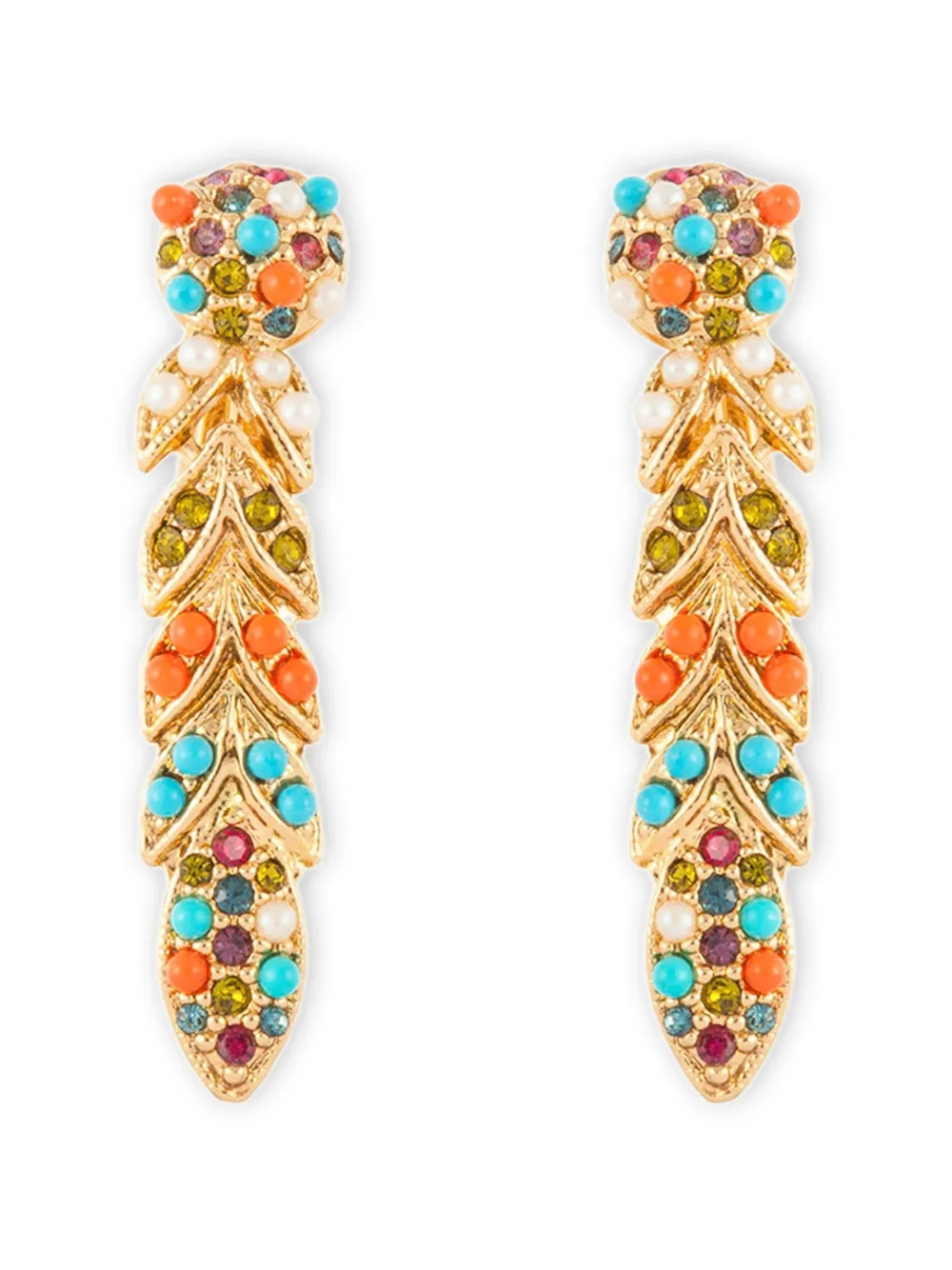 D'Orlan Vintage boucles d'oreilles clips à fleurs