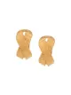 Image 1 of Christian Dior 1980's embossed X clip on earrings