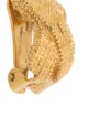 Christian Dior 1980's embossed X clip on earrings