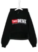 الصورة 1 من Diesel Kids كنزة بغطاء رأس وشعار متباين اللون