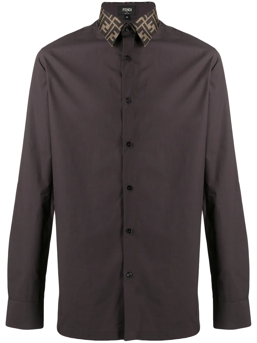 fendi collar shirt mens