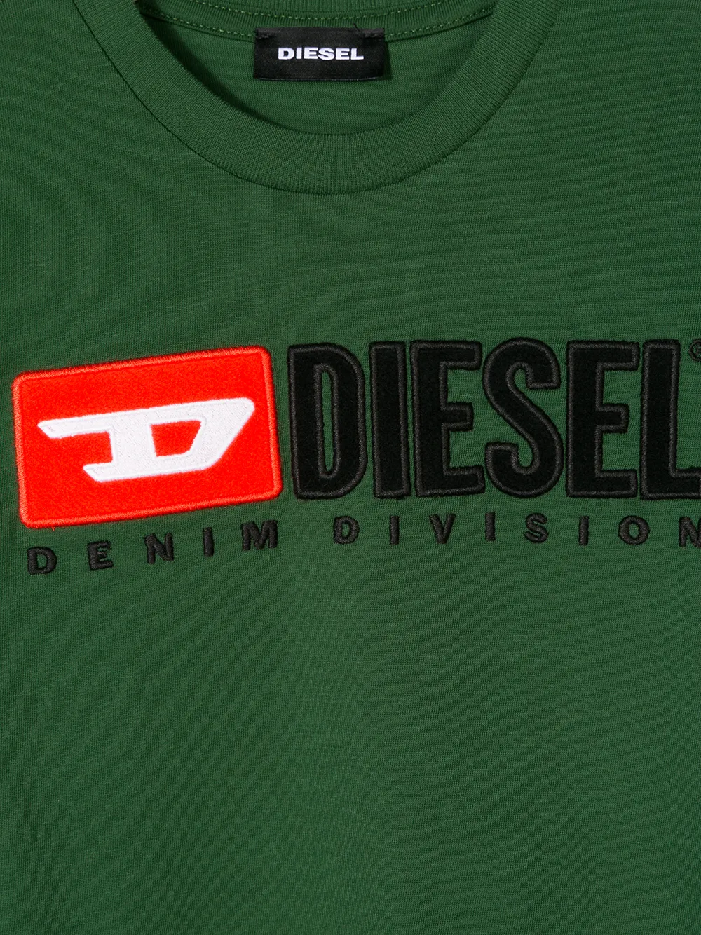 фото Diesel kids футболка с вышитым логотипом