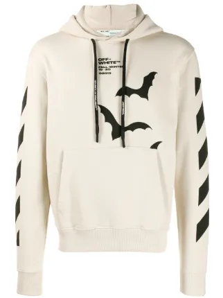 Off white bat print hoodie clearance