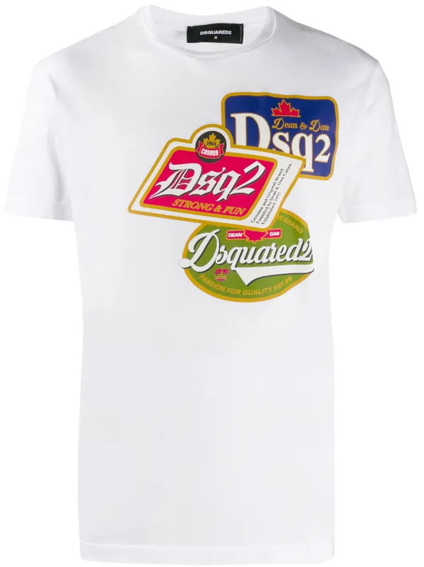 white dsquared t shirt