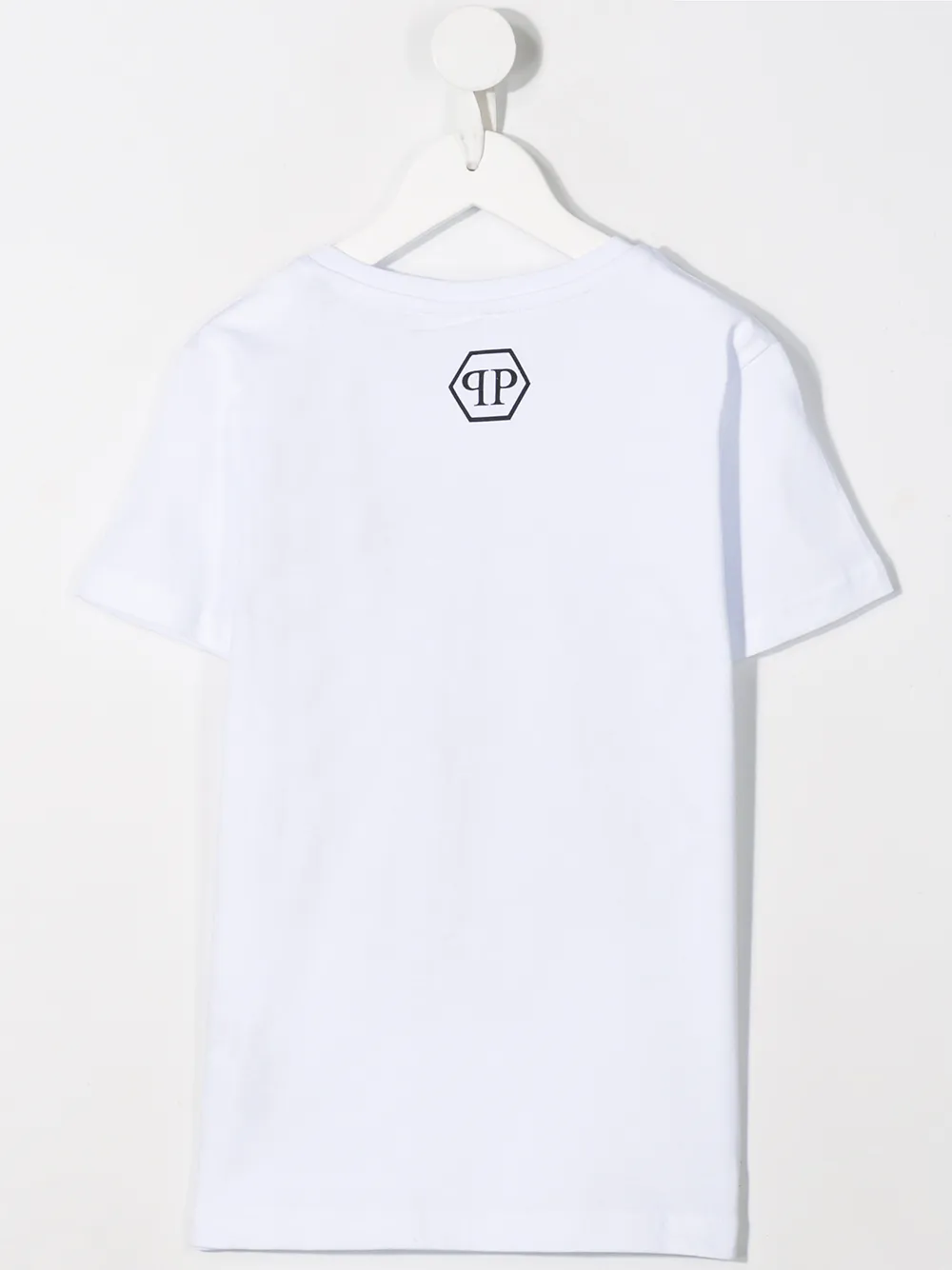 Philipp Plein Junior T-shirt met logoprint - Wit