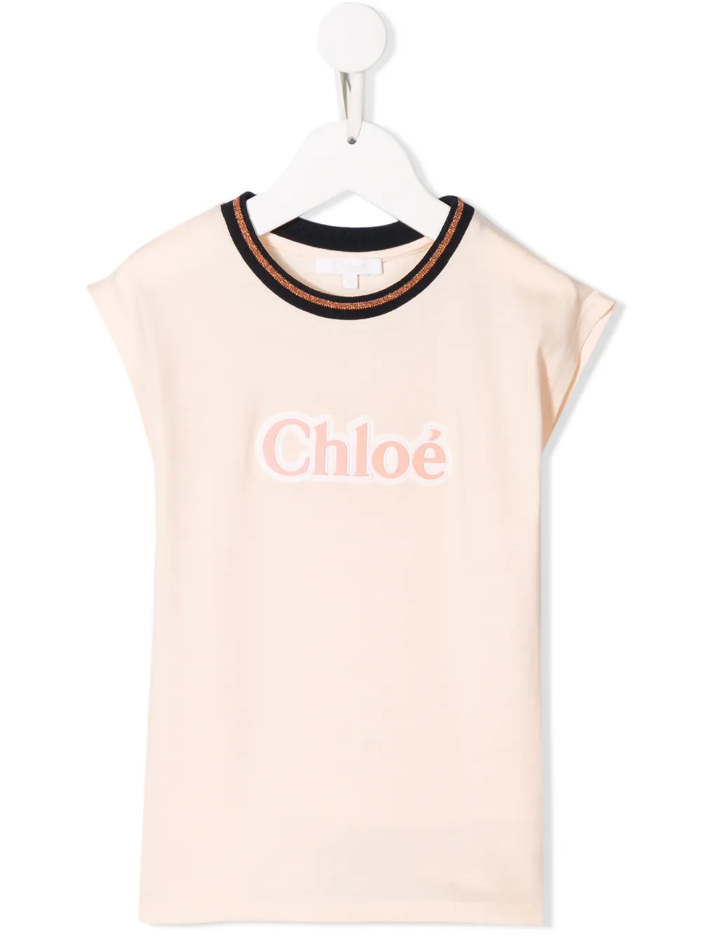 Chloé Kids топ без рукавов с логотипом Chloé Kids топ без рукавов с логотипом