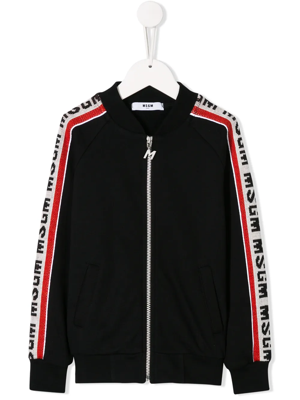 MSGM Kids Sweater met zijstreep Zwart