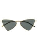 Saint Laurent Eyewear triangular frame sunglasses - Gold