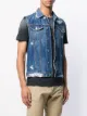 Dsquared2 ripped detail sleeveless denim jacket