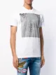 Dsquared2 logo striped square T-shirt
