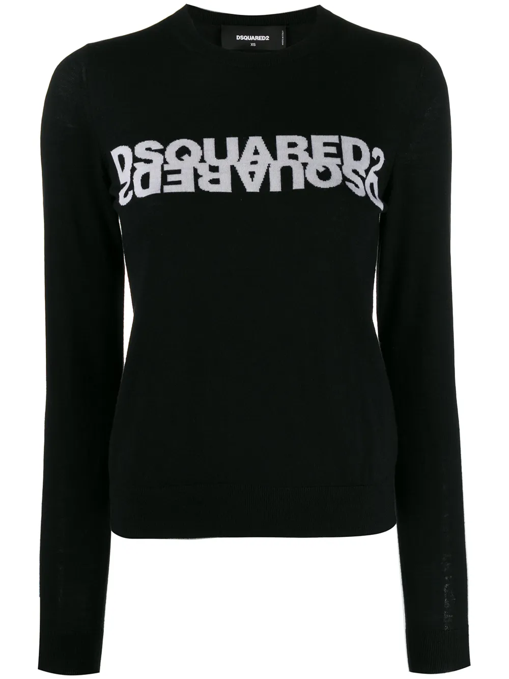 DSQUARED2 Pullover mit Logo - Schwarz