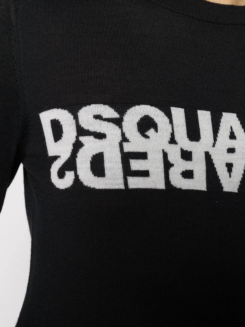 DSQUARED2 Gebreide trui Zwart