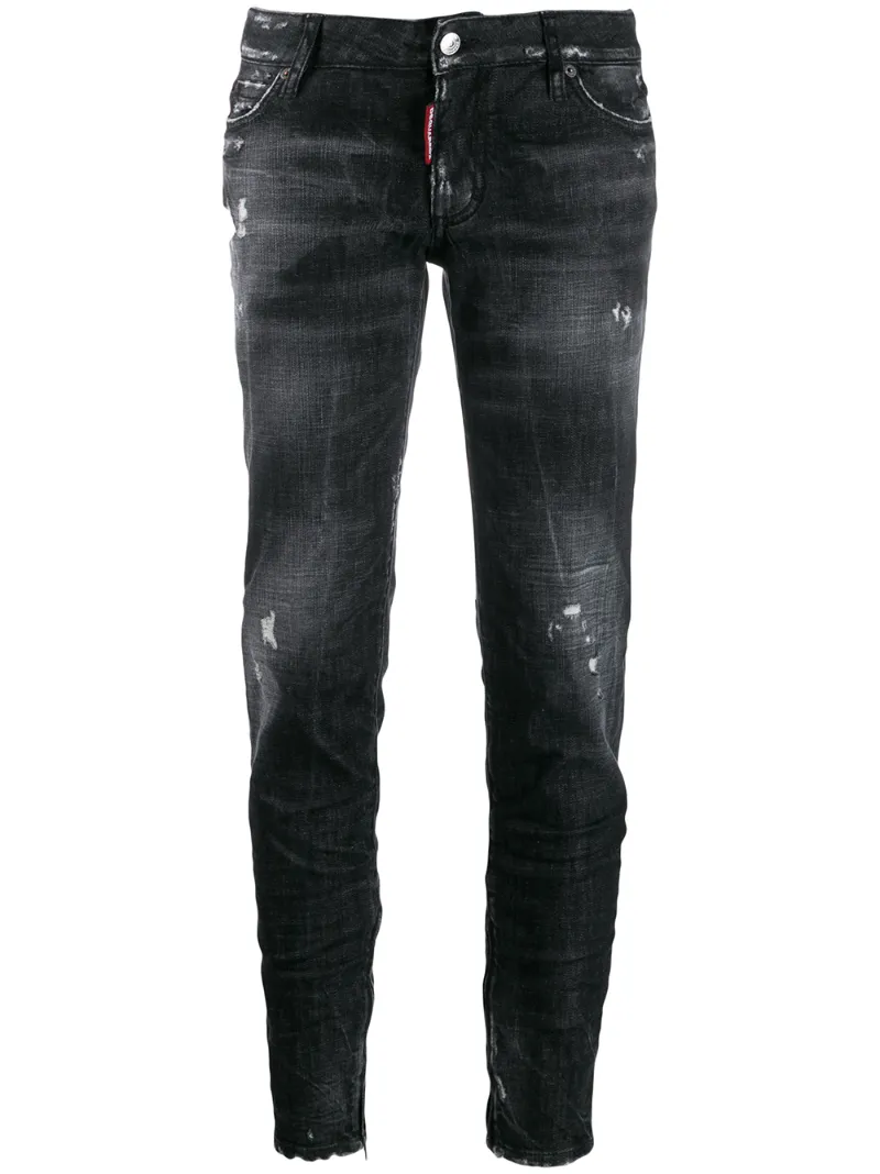 DSQUARED2 DISTRESSED TAPERED JEANS