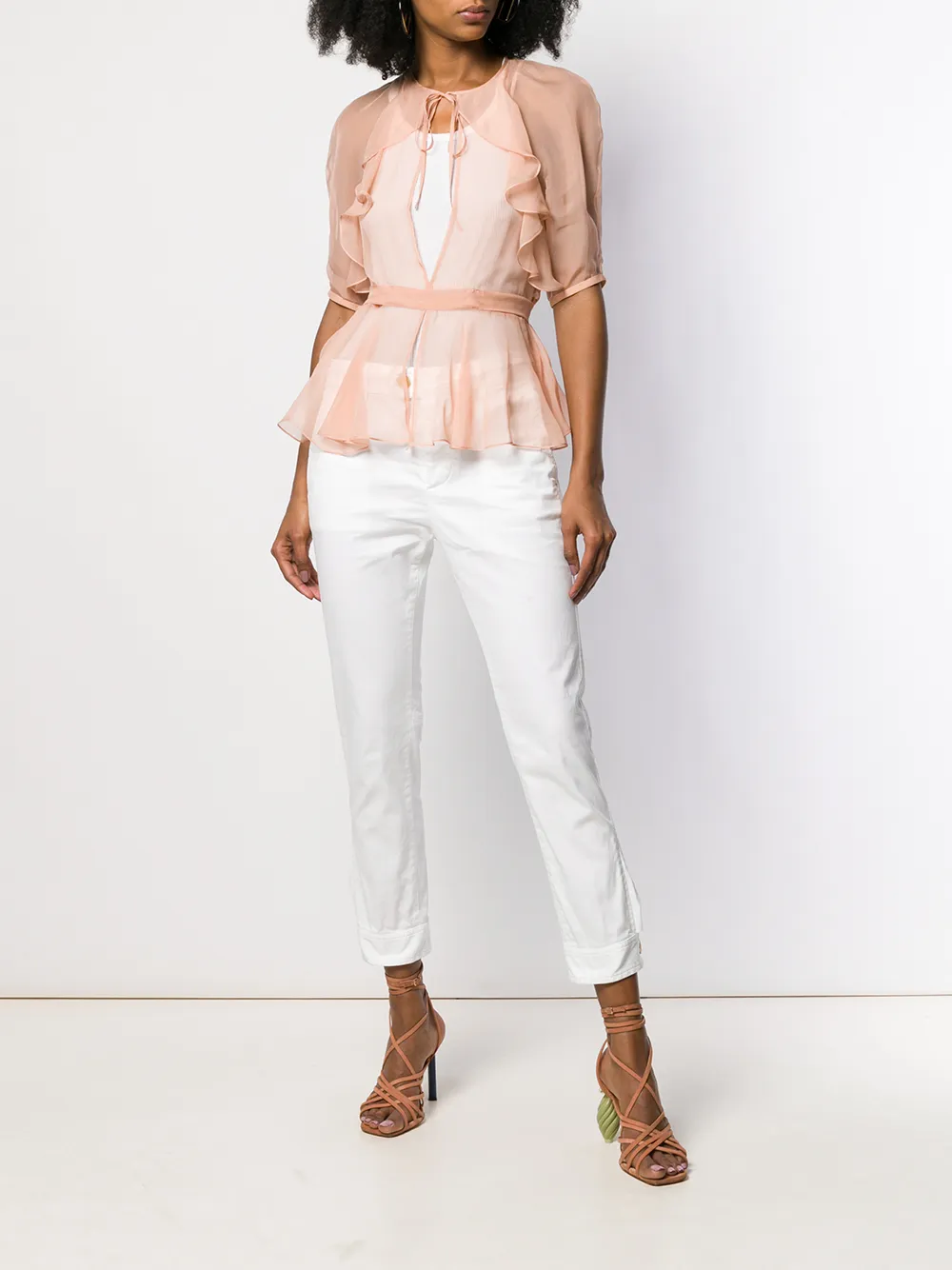 DSQUARED2 Geometrische blouse Beige