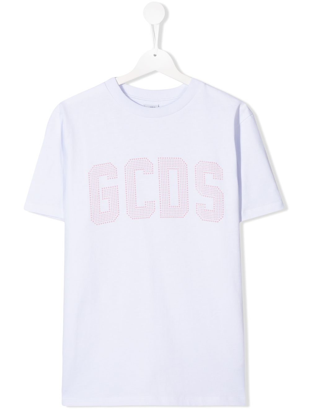 Gcds Kids футболка с логотипом и заклепками