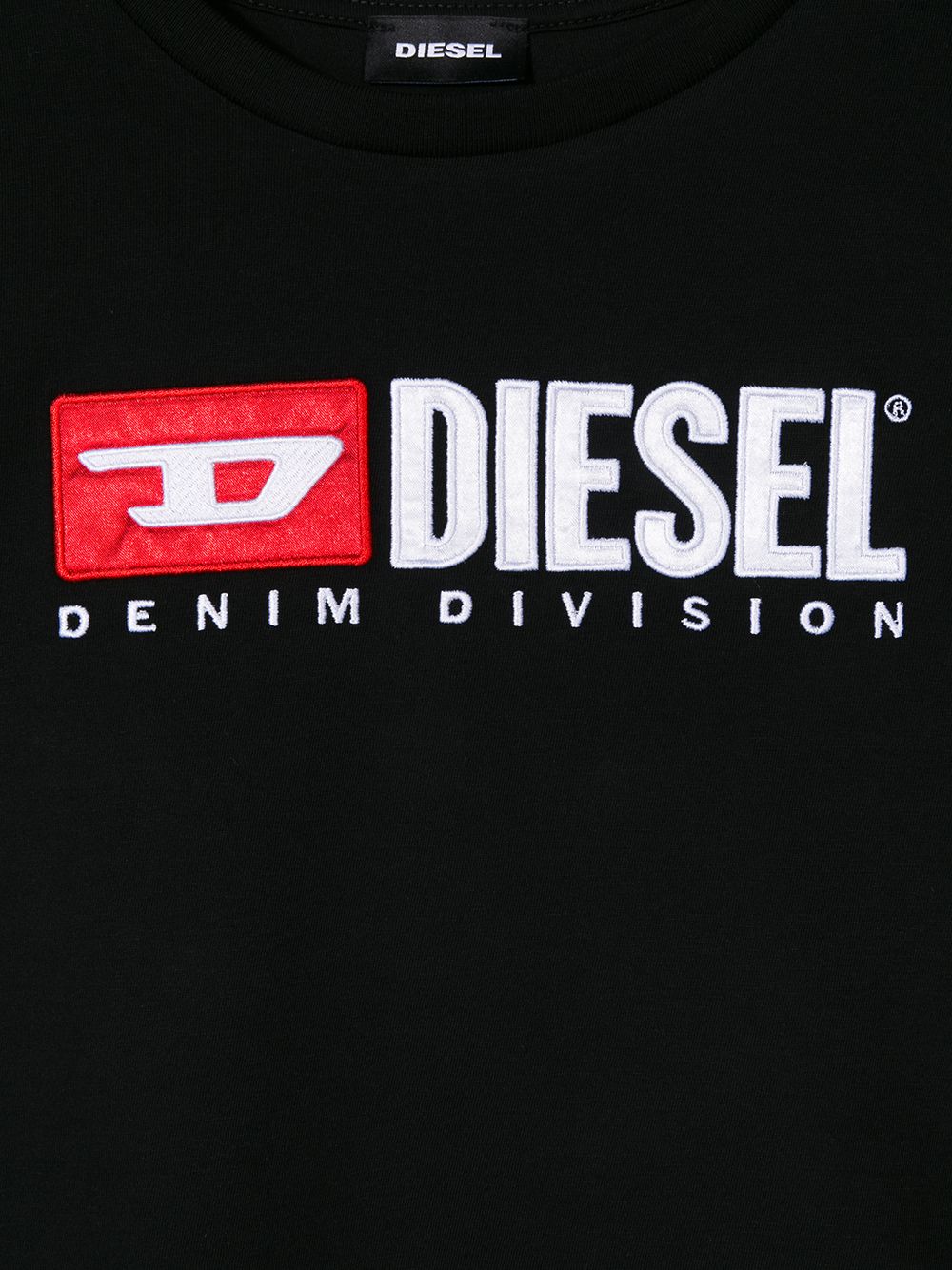 фото Diesel kids футболка с вышитым логотипом