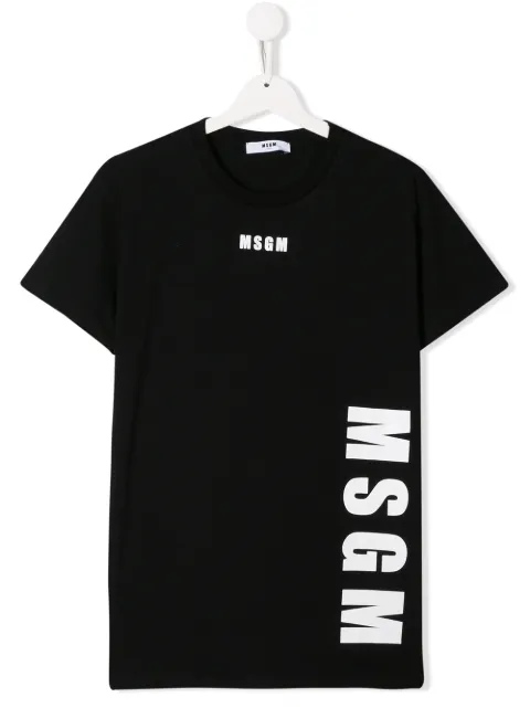 Msgm Kids logo print T-shirt $48 - Buy AW19 Online - Fast Global Delivery, Price Msgm Kids Logo Print T-shirt - Farfetch