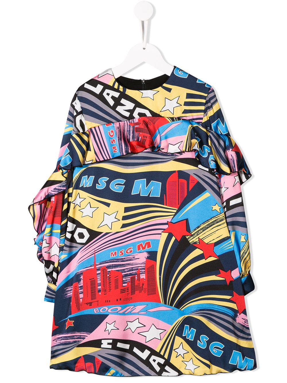 фото Msgm kids платье с логотипом