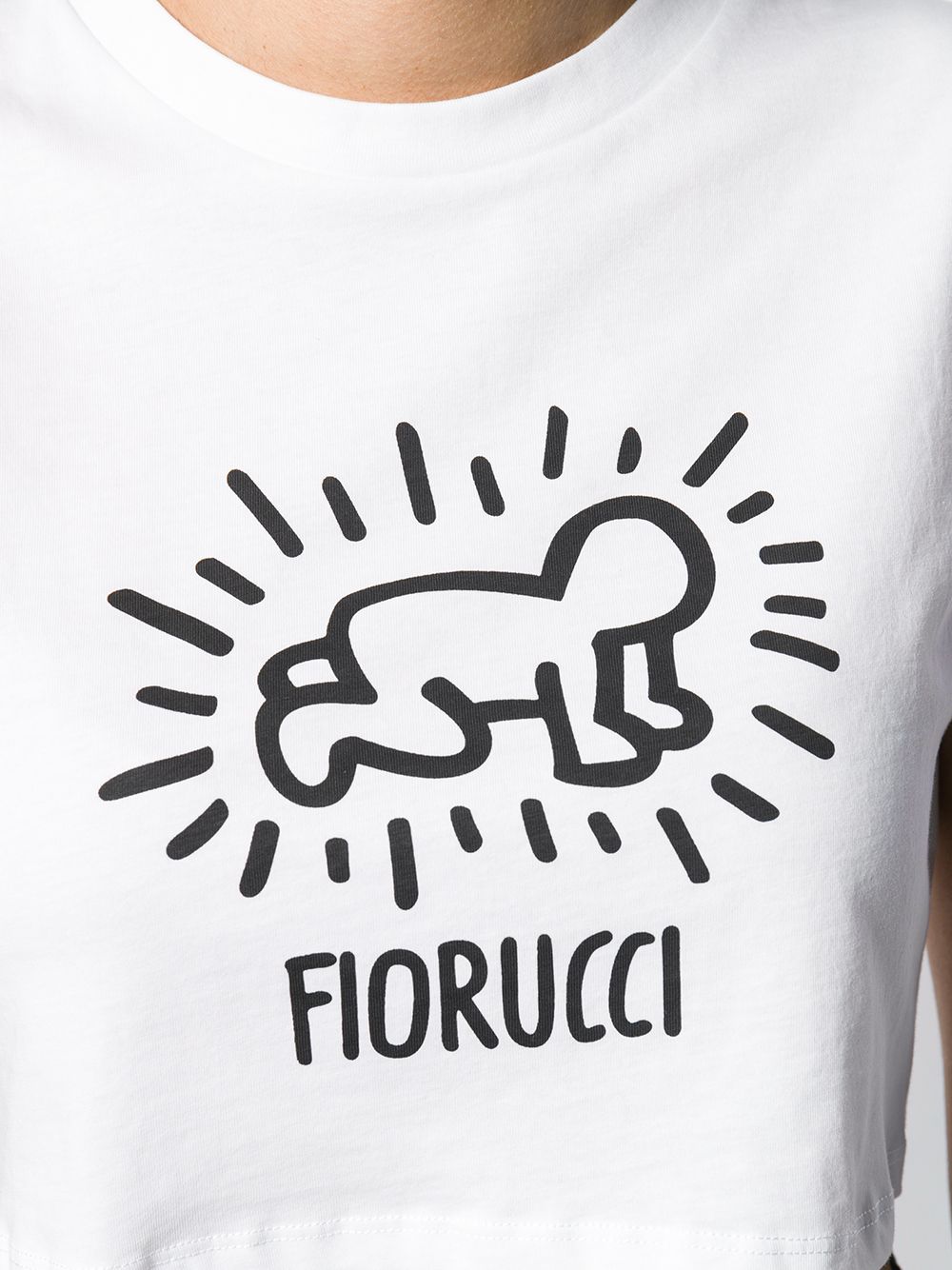 фото Fiorucci укороченный топ Keith Haring