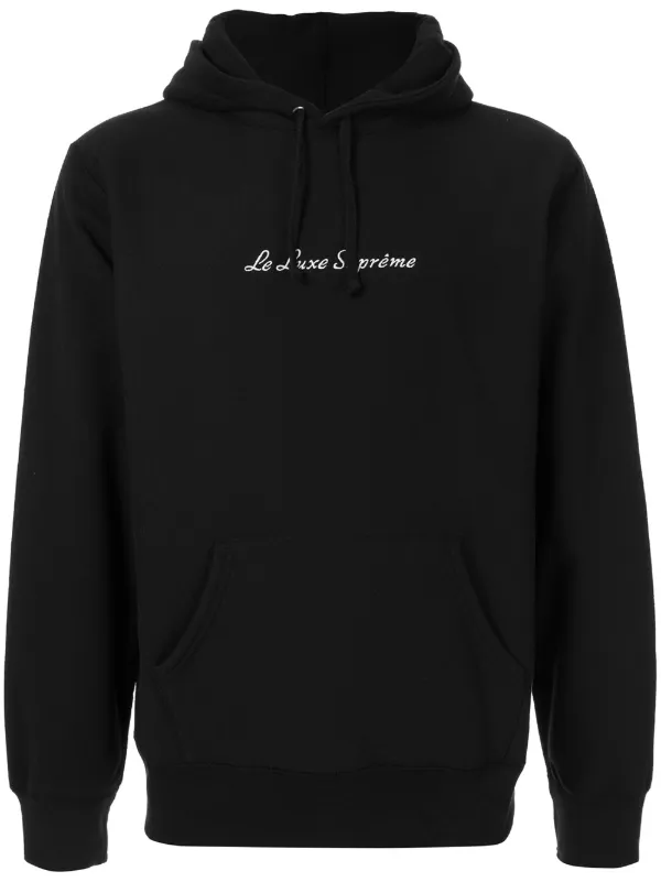 supreme sleeve logo hoodie